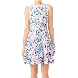 Kate Spade Daisy Garden Floral Ruffle Mini Dress